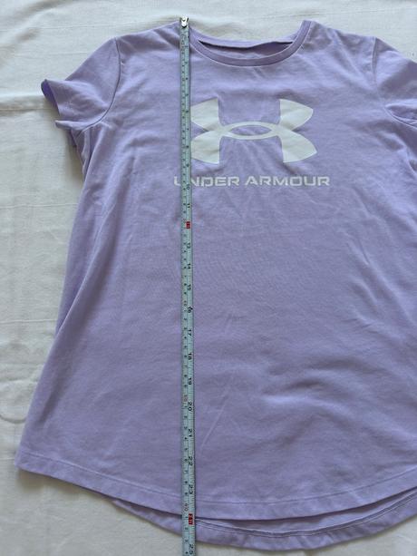 Lila tričko under armour, veľkosť ylg (147-158 cm), xs