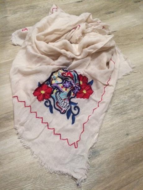 Veľká šatka, ľudový motív, xl