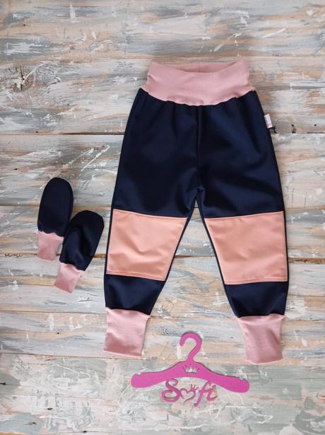 Zimné softshellové nohavice d, 68 - 140