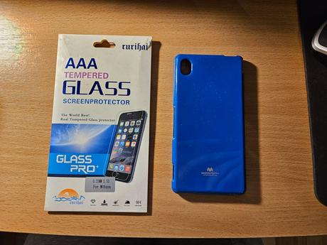 Tvrdené sklo a puzdro sony xperia m4 aqua, sony