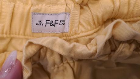 Žlté milé kraťasky, f&f,110