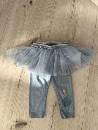 Bledomodré sukňové legíny s elsou (next 86), next,86