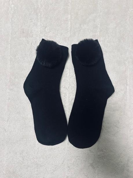 Čierne ponožky s brmbolcom calzedonia, calzedonia,38 / 39 / 40