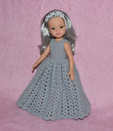 Dlhé šaty pre bábiku paola reina 32 cm, 