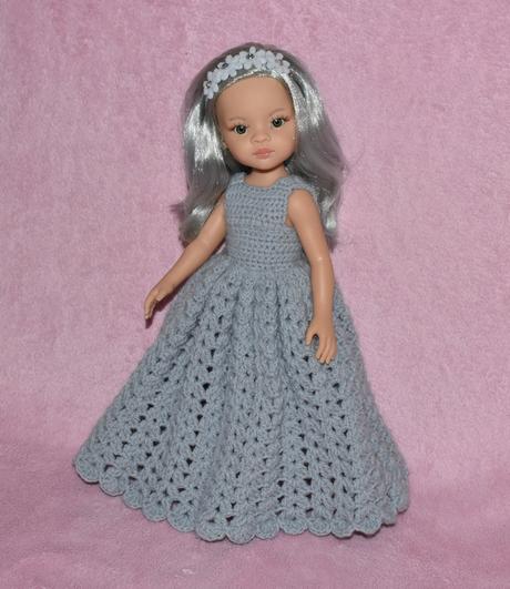 Dlhé šaty pre bábiku paola reina 32 cm, 