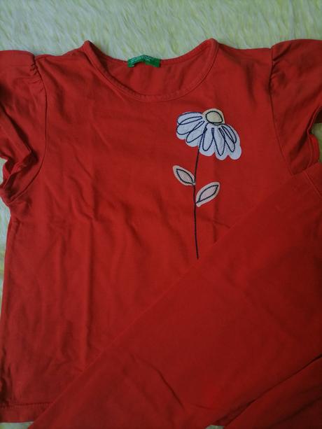 Súprava tričko a 3/4 legíny benetton 116, benetton,116