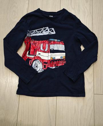 Tričko s dlhým rukávom, c&a,134