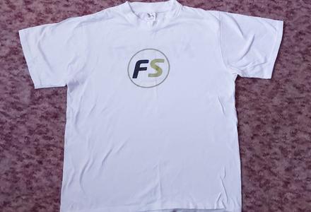 Biele tričko s potlačou unisex, m