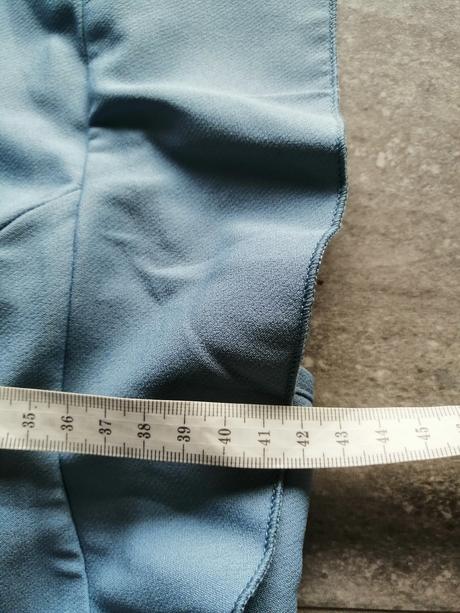 Bledomodré šaty trendyol, v40, s volánmi, 40