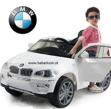 Elektrické autíčko bmw x6, 12v, kožené sedadlo, 2,