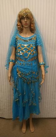 6 dielny tanečný orientálny kostým basinah, s,m,l,, 