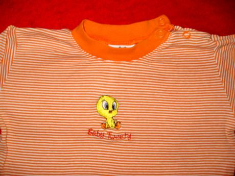 Pásikavé tričko s kačičkou, 68