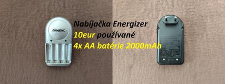 Nabíjačka energizer + 4x aa batérie 2000 mah,