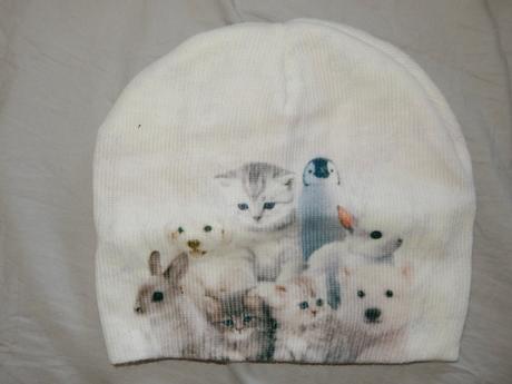 Tenšia čiapka so zvieratkami, h&m,110