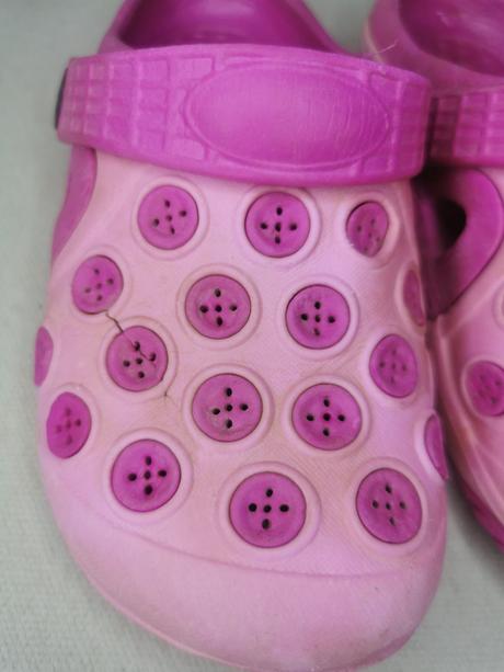 Dievčenské gumené papučky ružové, 29