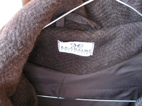 Dámsky tmavohnedý kabát, 38