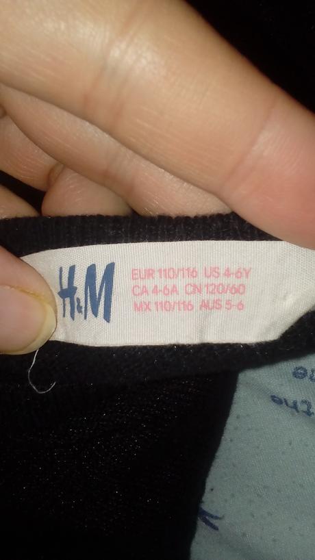 Svetrova tunika, h&m,116