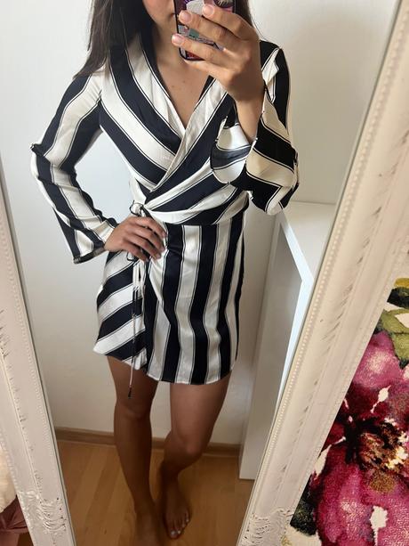 H&m satenové šaty, h&m,s