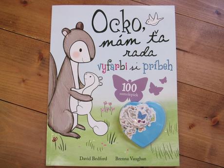 Ocko mám ťa rada vyfarbi si príbeh,