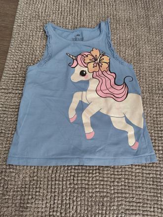 Tielko s koníkom veľ. 110/116, h&m,110