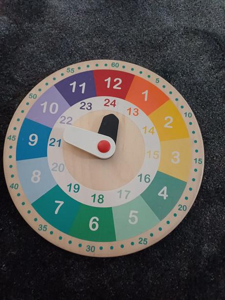 Drevene hodiny na ucenie casu, 