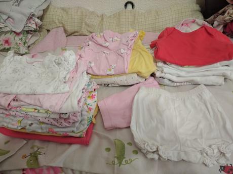 Balík oblečenia pre dievčatko na leto, 50–62