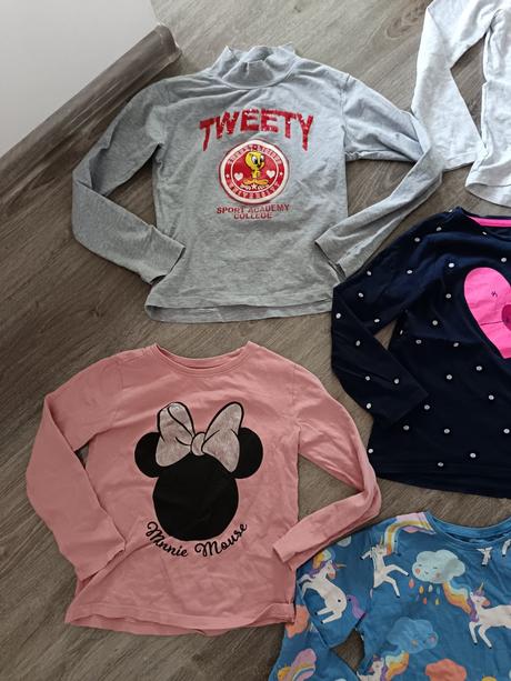 Tričká dlhý rukáv veľkosť 122, 122