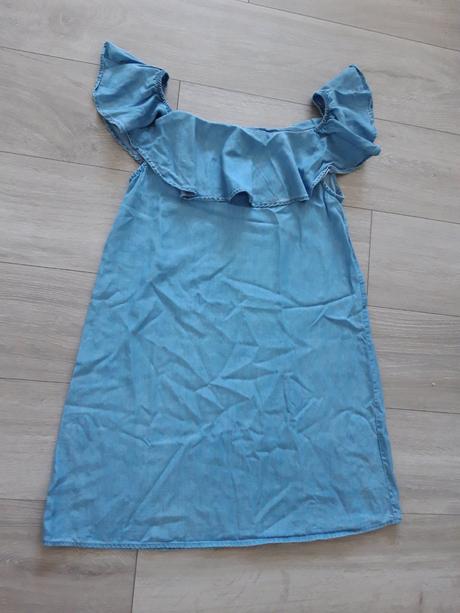 Riflové šaty s volánom, reserved,m