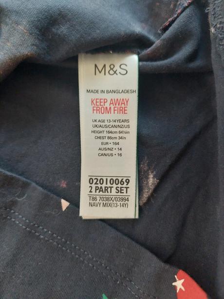 Vianočné tričko zn.marks spencer veľ.164, 164