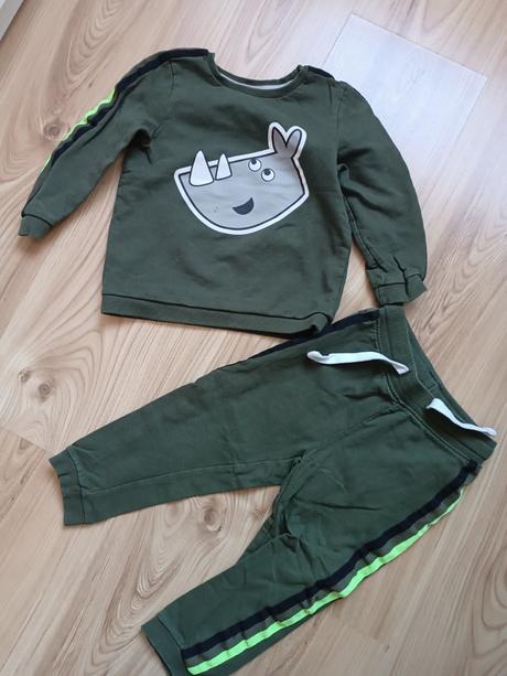 Súprava set mikina tepláky vzor nosorožec, 92