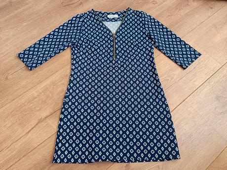 Modre retro saty chantall 38, chantall,38