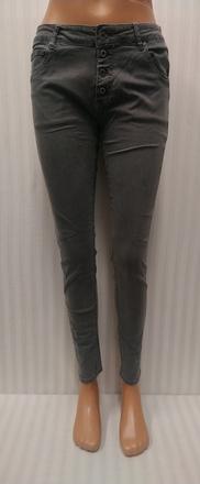 Dámske sivé elastické nohavice, ilaly, m/l, l