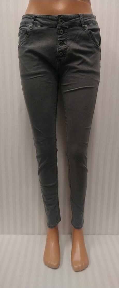 Dámske sivé elastické nohavice, ilaly, m/l, l