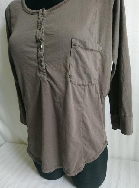 Dámsky hnedý top so zapínaním, velvet, xl