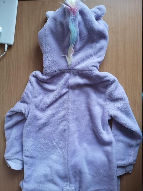 Flísový overal jednorožec s odnímateľným chvostom, lindex,122