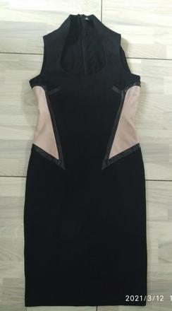 Elegantne ciernobezove saty, s