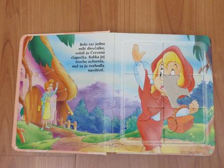 Puzzle knižka - červená čiapočka - 2+,