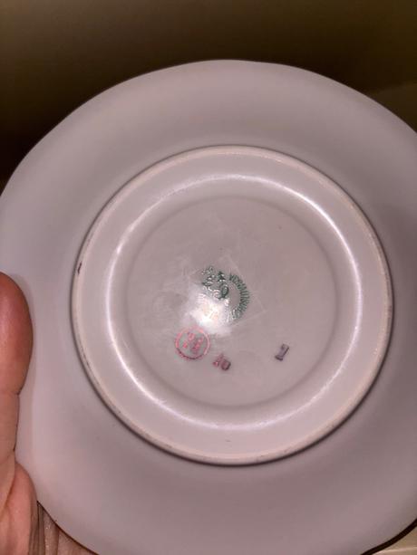 Starožitná porcelánová súprava tri grácie, 
