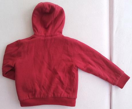 Cervena mikinka zateplena kozusinkou, st. bernard,116