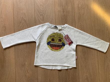 Mikina s flitrami, meniaci obrazok, zara,110