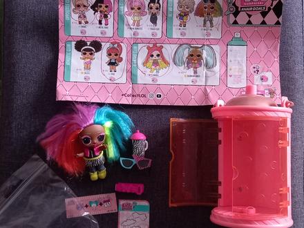 Lol valley bábika farebné vlasy, 