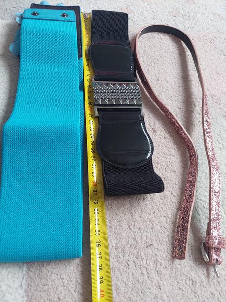 Opasok tyrkysové, čierny, ruzovy, f&f