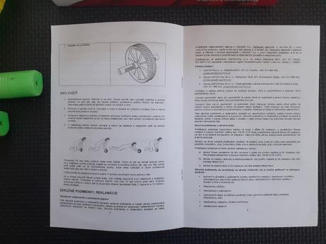 Posilňovacie dvojité koliesko roller na brušné sva, 