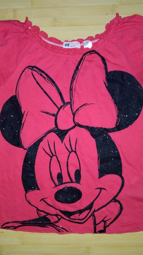 Tričko s minnie, h&m,140