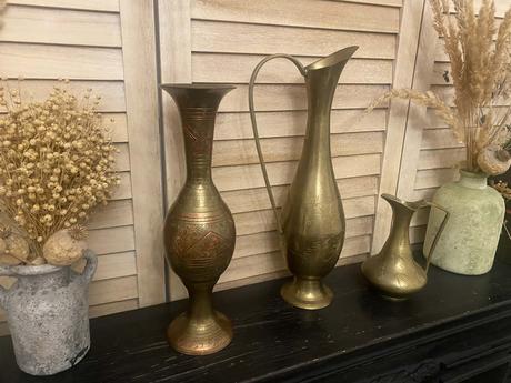 Mosadzná váza 35 cm, 