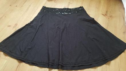 Čierna sukňa s trblietkami s.oliver, s.oliver,40