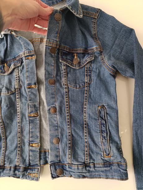 Dámska riflova bunda, pull&bear,m