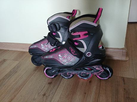 Dievčenské kolieskové korčule, veľkosť 33 - 37, crivit,33