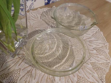Jenské sklo -retro misy na zapekanie, 