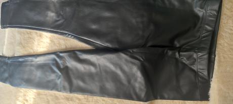 Koženkové legíny, h&m,140